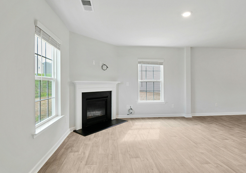 Professional interior painting team preparing and painting a living room